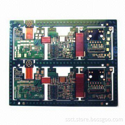 8-layer HDI Flex-rigid Board, Comes with ENIG Surface Finish and L1-L3, L6-8 Rigid
